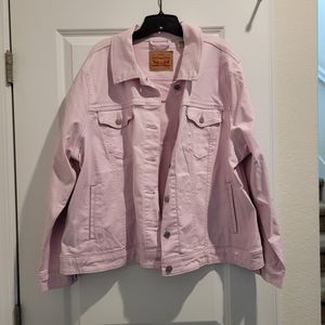 Levi's women's pink denim jacket size 3x
